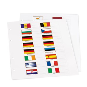 Flaggen-Set für NUMIS Euro-Album