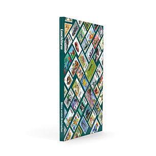 Stampino Einsteckbuch für Kinder DIN A4, 16 weiße Seiten, dunkelgrün