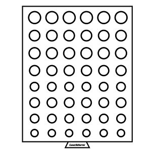 Münzboxen mit runden Einteilungen Rauchfarben/Dunkelrot