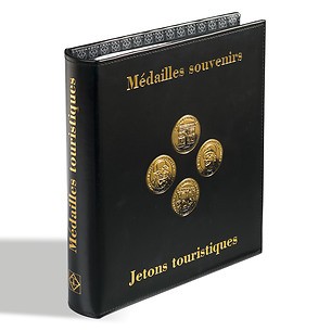 Münzalbum OPTIMA Classic-Design 'Médailles Souvenirs' inkl.5 OPTIMA-Münzhüllen