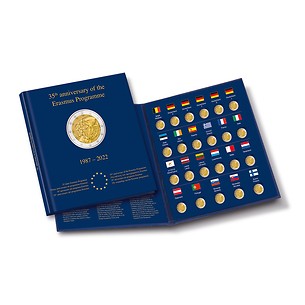 Münzalbum PRESSO Erasmus für 23 x 2 Euro Münzen 2022