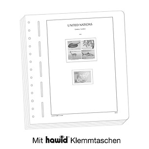 Leuchtturm Vordruckblätter mit Klemmtaschen UNO Genf