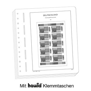Leuchtturm Vordruckblätter mit Klemmtaschen Deutschland Markenheftchen