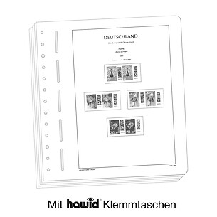 Leuchtturm Vordruckblätter mit Klemmtaschen Deutschland Waagerechte Paare