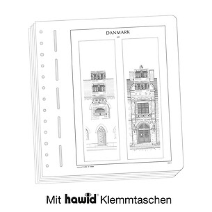 LeuchtturmVordruckblätter mit Klemmtaschen Dänemark Heftchenblätter Spezial