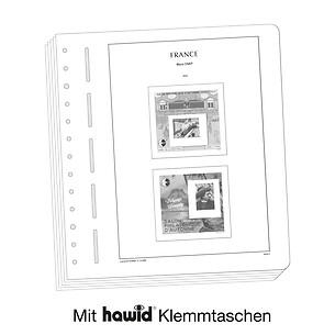 Leuchtturm Vordruckblätter mit Klemmtaschen Frankreich Block 'CNEP'