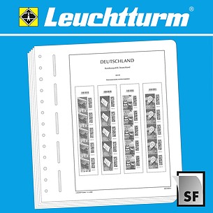 Leuchtturm Nachtrag mit Klemmtaschen BRD Rollenmarken mit EAN-Codefeldern