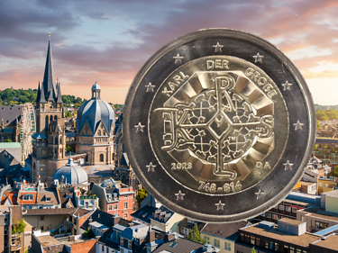 Karl der Große auf 2 Euro Münze: Numismatisches Highlight zum krummen Geburtstag