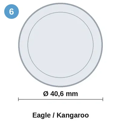 Eagle/Kangoroo, Ø 40,6 mm