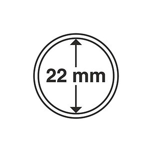 Münzkapseln GRIPS 22 mm, 10er  Pack