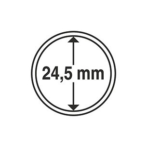 Münzkapseln GRIPS 24,5 mm, 10er Pack
