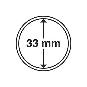 Münzkapseln GRIPS 33 mm, 10er  Pack
