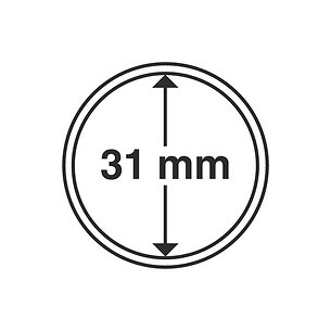 Münzkapseln GRIPS 31 mm, 10er  Pack