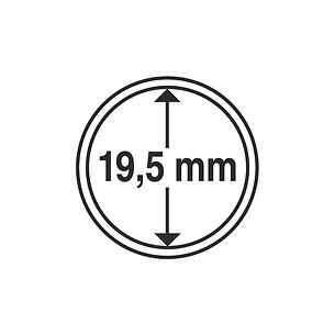 Münzkapseln GRIPS 19,5 mm, 10er Pack