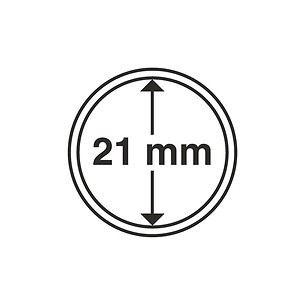 Münzkapseln GRIPS 21 mm, 10er  Pack