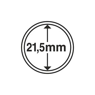 Münzkapseln GRIPS 21,5 mm, 10er Pack