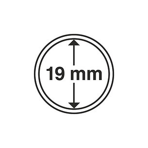 Münzkapseln GRIPS 19 mm, 10er  Pack