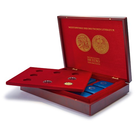 Volterra Uno - Münzkassette für 8 x 100 Euro Gold „Meisterwerke der dt. Literatur“