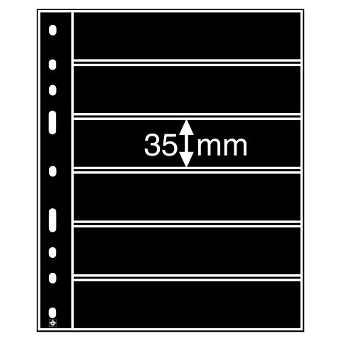 Pochettes Plastique Leuchtturm SH 312 - 50 Pochettes Format 98x216 Mm Pour Billets Et Documents