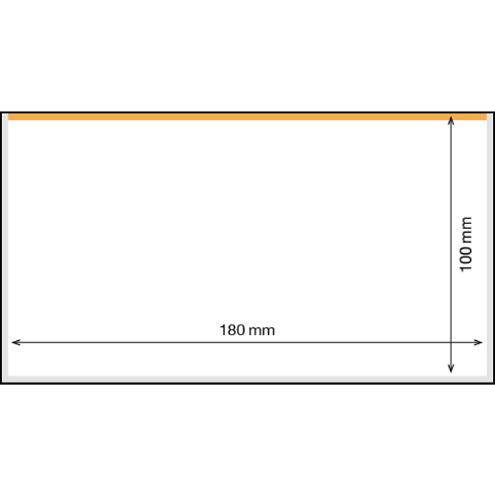 Basic 180 Banknoten Schutzhüllen, 50er Pack, 180x100mm