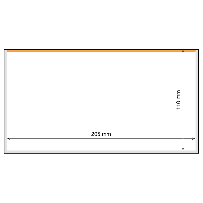 Basic Plus 205 Toploader Hüllen für Banknoten, 25er Pack