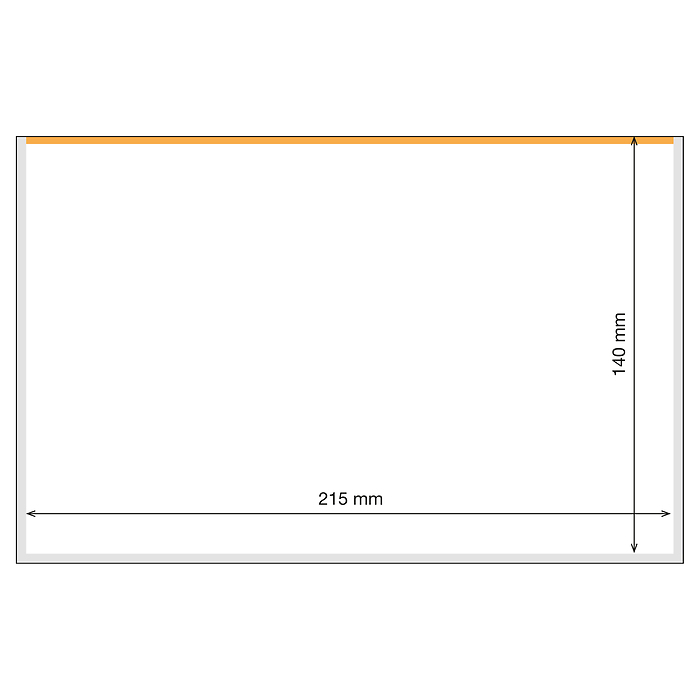 Basic Plus 215 Toploader Hüllen für Banknoten, 25er Pack