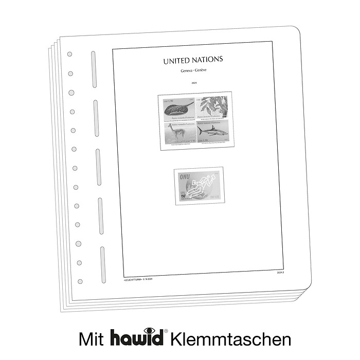 Leuchtturm Nachtrag mit Klemmtaschen UNO Genf 2025