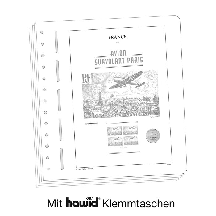Leuchtturm Nachtrag mit Klemmtaschen Frankreich -Blocks 'Edition Spéciale' 2025
