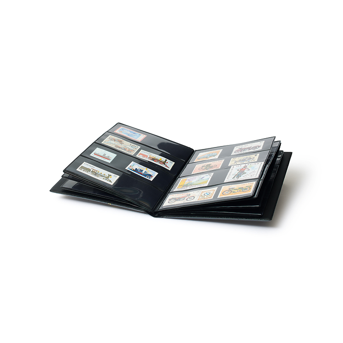 Route Taschenalbum für Briefmarken, schwarz