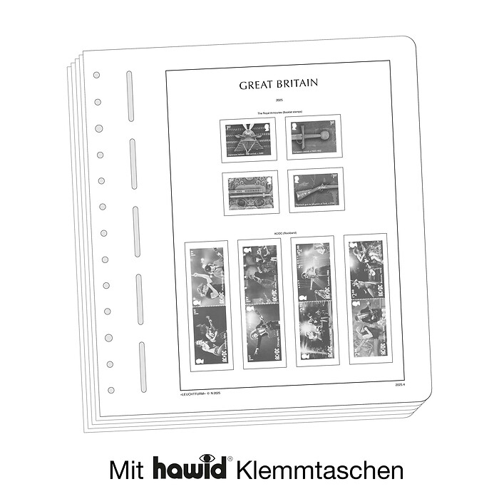 Leuchtturm Nachtrag mit Klemmtaschen Großbritannien 2025