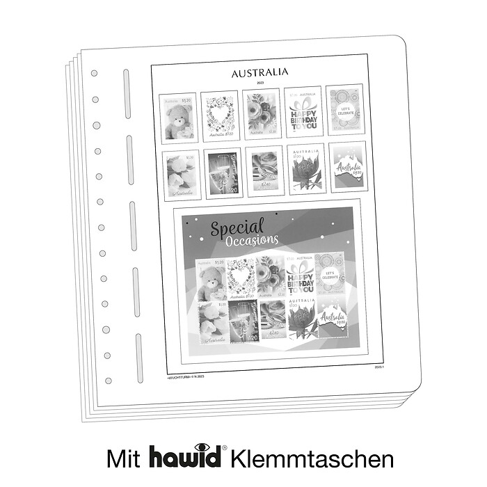 Leuchtturm Nachtrag mit Klemmtaschen Australien 2025