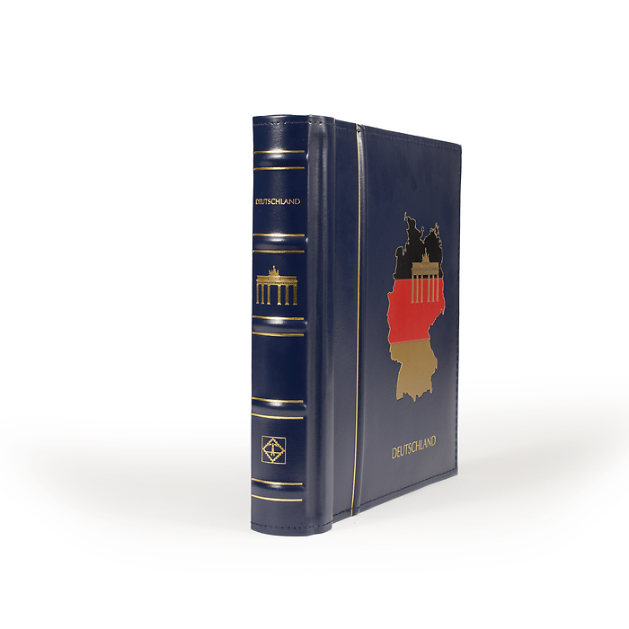 Leuchtturm Vordruckalbum mit Klemmtaschen 'Deutschland 2025', blau