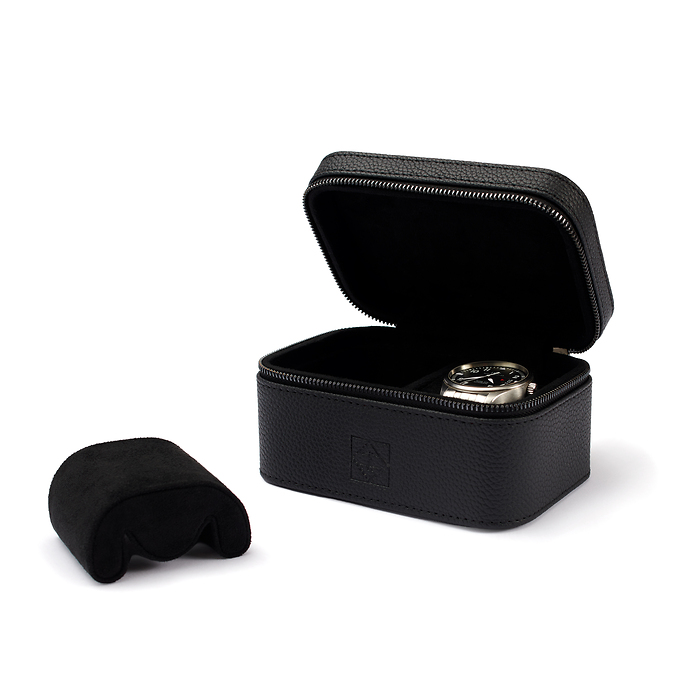 Vigil Uhren Reise-Etui, 2er, schwarz