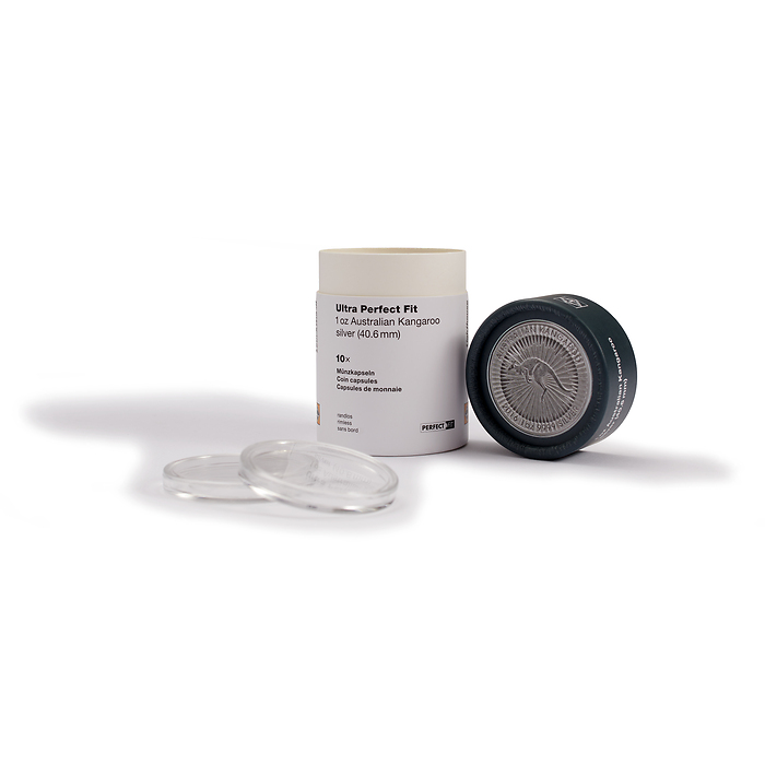 Ultra Perfect Fit Münzkapseln für 1 oz. Kangaroo Silber (40,6 mm), 10er-Pack