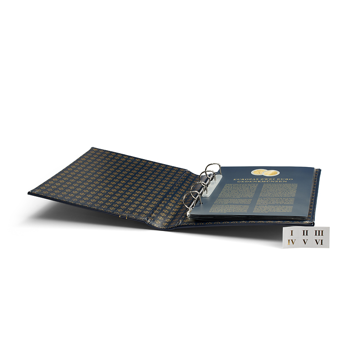 Optima Ringbinder Classic-Design 'Europas 2 Euro Gedenkmünzen', Band 5