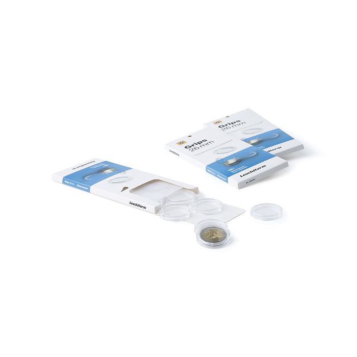 Grips Münzkapseln  22 mm, 10er  Pack