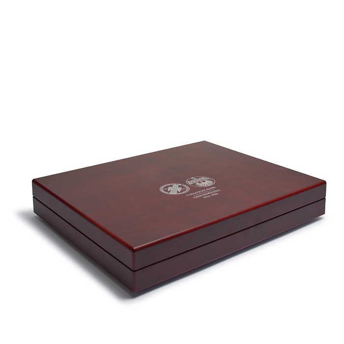 Volterra Duo - Münzkassette für 43 dt. 5 DM Münzen in Kapseln