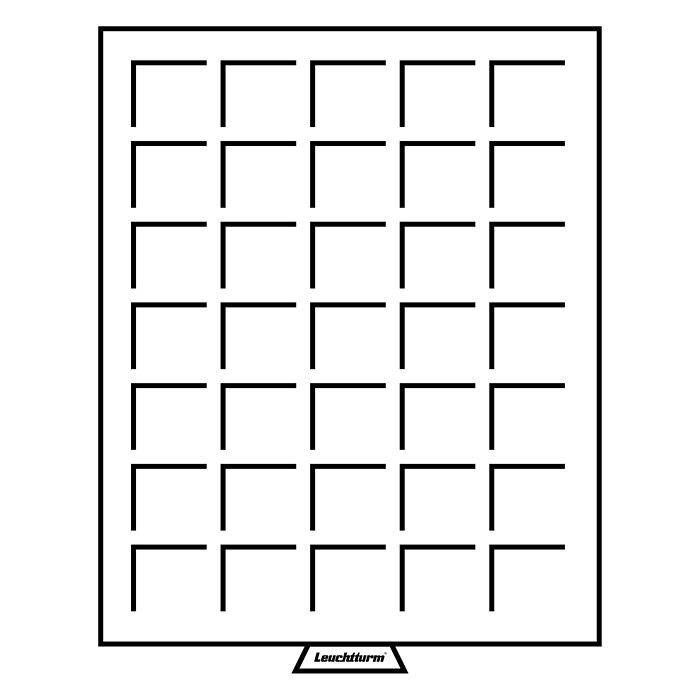 Smart Münzbox mit 35 eckige Fächer 27 mm