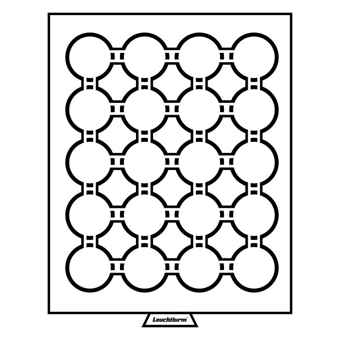 MB Münzbox mit 20 Fächer für GRIPS 39, rauchfarben