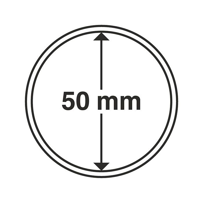 Münzkapseln GRIPS 50 mm, 10er Pack