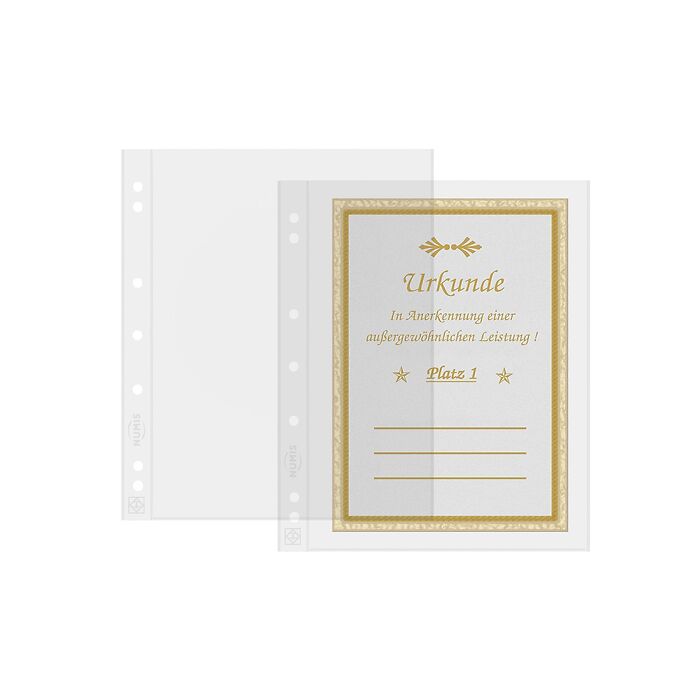 Numis Kunststoffhüllen mit einem Fach, 10er Pack