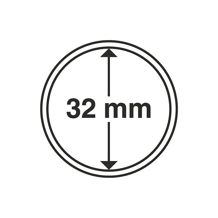 Münzkapseln GRIPS 32 mm, 10er  Pack