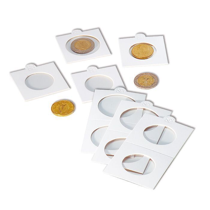 Münzrähmchen MATRIX, weiß, Innendurchmesser 39,5 mm, selbstklebend, 1.000er-Pack