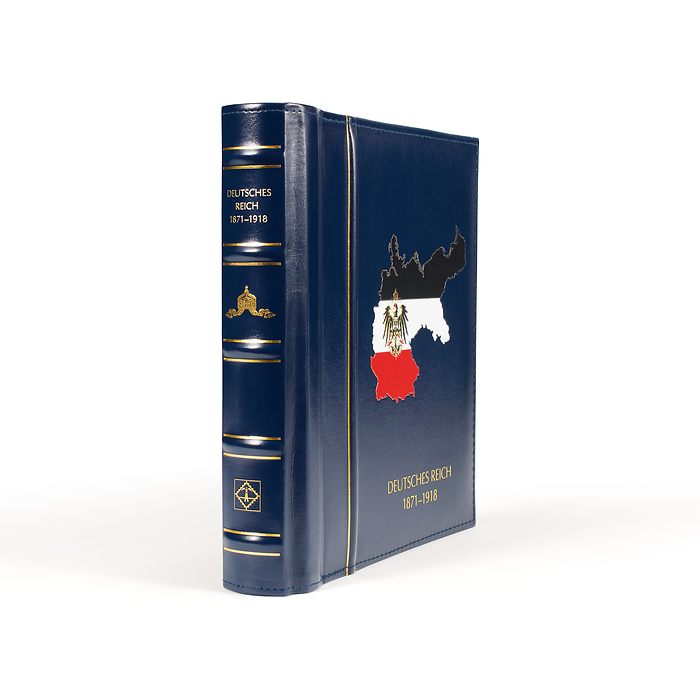 Leuchtturm Vordruckalbum mit Klemmtaschen 'Deutsches Reich 1871-1918' blau