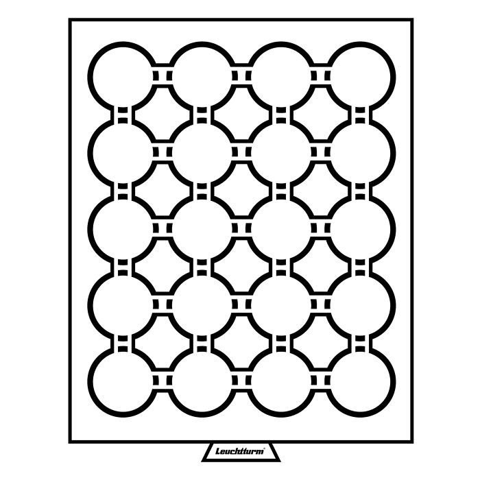 MB Münzbox mit 20 Fächer für GRIPS 41, rauchfarben