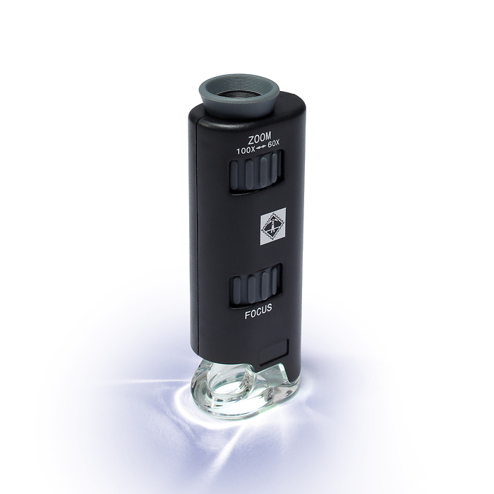 Zoom-Mikroskop mit LED 60- bis 100-fach