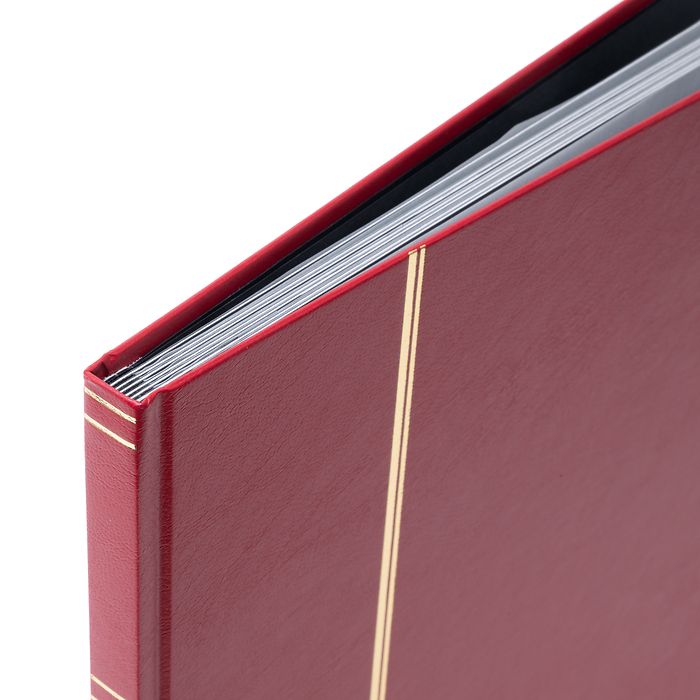Einsteckbuch BASIC, DIN A4, 16 schwarze Seiten, unwattierter Einband, rot