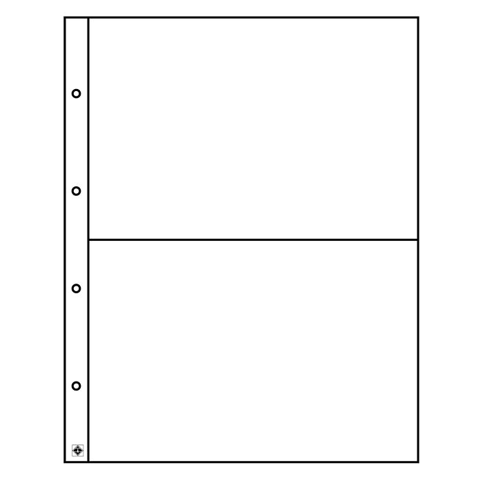 Folio Kunststoffhüllen, 2er Einteilung, glasklar, 5er-Pack