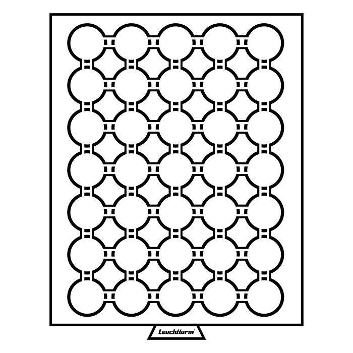 MB Münzbox mit 35 Fächer für GRIPS 29, rauchfarben