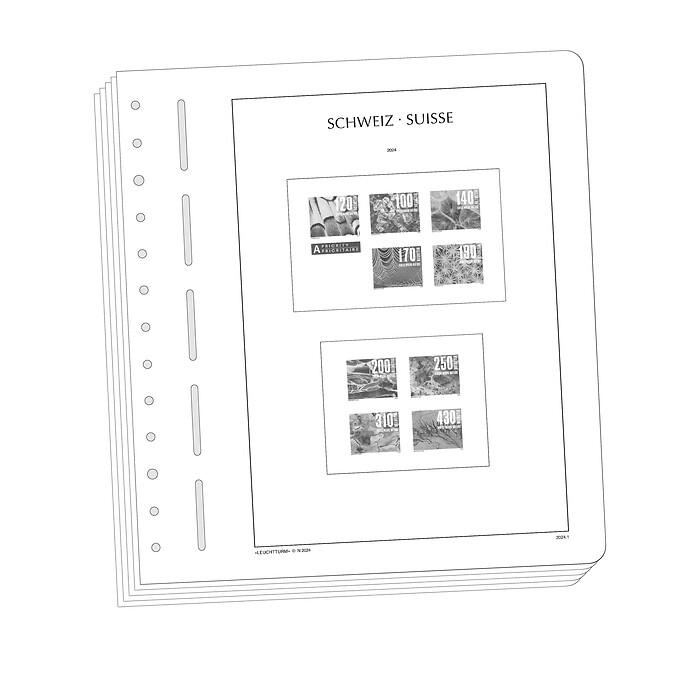 LEUCHTTURM Vordruckblätter Schweiz 2000-2004